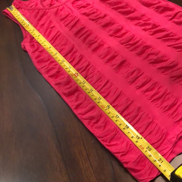 🆕💄Hot pink Stretchy puckered vertical stripe stretch tank camisole top - Picture 7 of 8